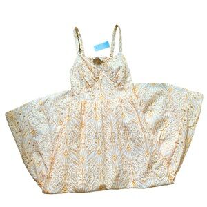 Loft Embroidered Sleeveless Dress